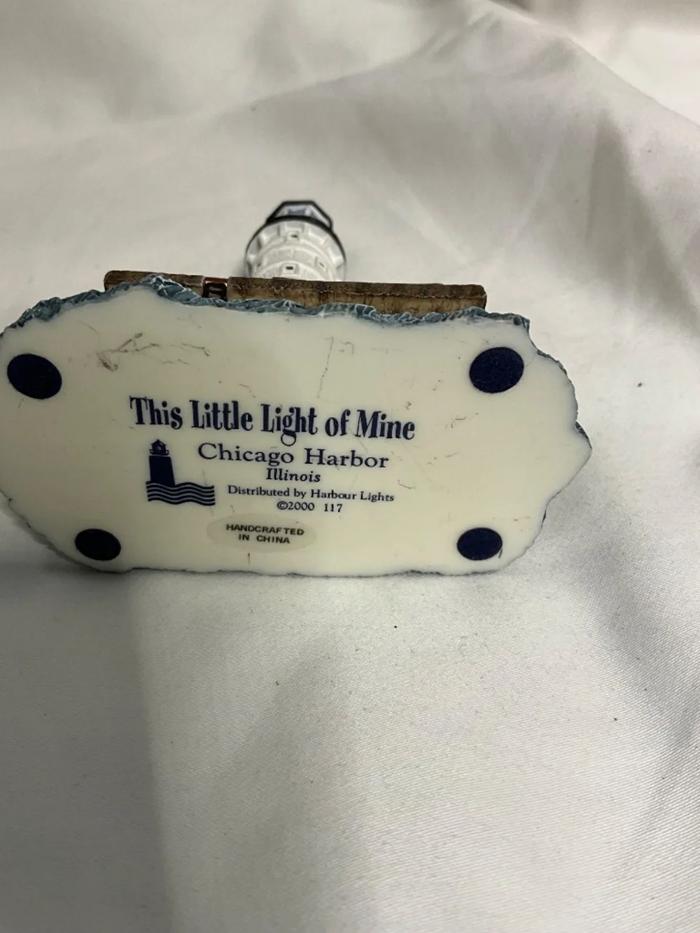 This Little Light of Mine Miniature Lighthouse Figurine Chicago Harbor Illinois
